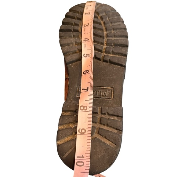 Justin LO991 Chip Brown Leather Lace-Up Moc Toe Chukka Boots Women US 8 medium - Picture 13 of 15